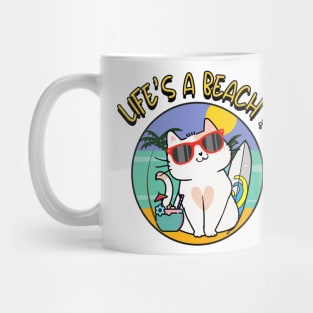 Life's a beach Persian Cat Mug